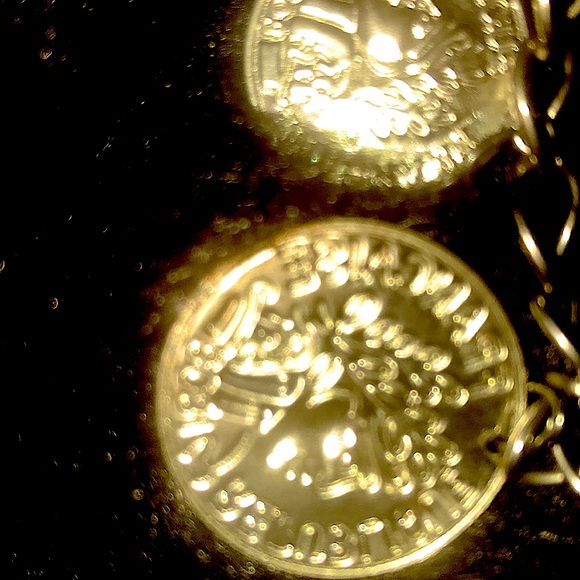 Gold bronze gold color necklace w chain link necklace - Picture 5 of 6